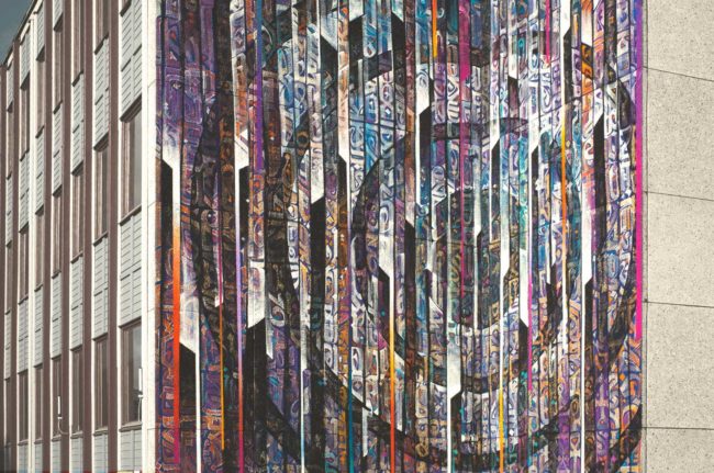 Vincent Abadie Hafez - Zepha - Mural in public space - Gävle Street Art festival (Sweden)