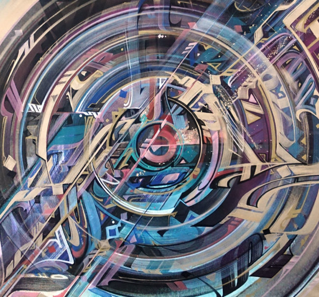 Vincent Abadie Hafez - Zepha - Painting - Saturne 2