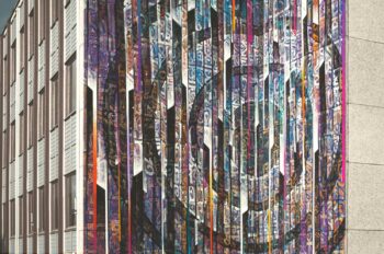 Retracing memory, Mural in Gavle, Sweden