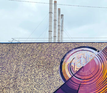 "L'âme au bois dormant", fresque participative réalisée à Achères en 2020